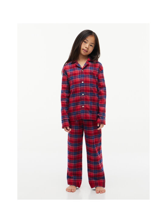Tommy Hilfiger - Check flaneļa pidžama - 0QJ CHECK GLOBAL STP MEDIUM RED | Stockmann - photo 2