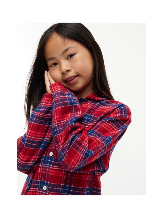 Tommy Hilfiger - Check flaneļa pidžama - 0QJ CHECK GLOBAL STP MEDIUM RED | Stockmann - photo 5