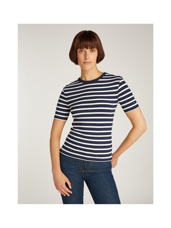 Tommy Hilfiger - Trikoosärk Slim - 03Q BRETON DARK NIGHT NAVY/ IVORY PETAL - photo 5 Tommy Hilfiger - Trikoosärk Slim - 03Q BRETON DARK NIGHT NAVY/ IVORY PETAL | Stockmann - photo 5