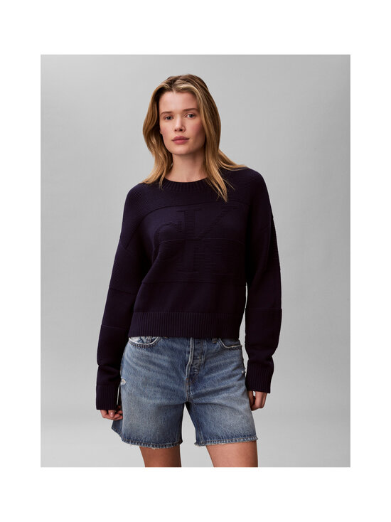 Calvin Klein Jeans - Tonal Logo -neule - 9EI EVENING BLUE | Stockmann - photo 2