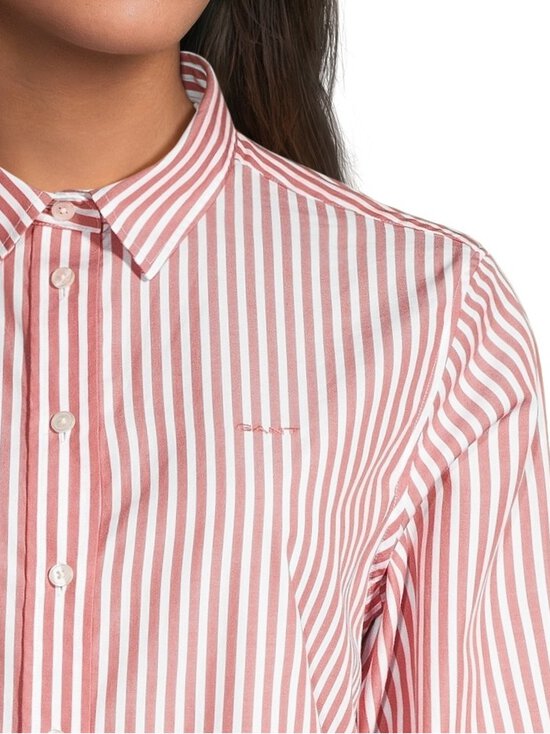 GANT - Classic Poplin Striped -paitapusero - 654 FADED BRICK | Stockmann - photo 4