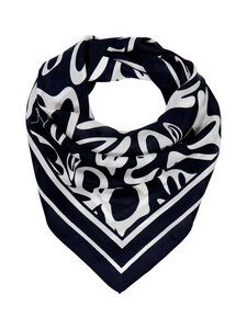 Lexington - Printed-silkkihuivi - 784 BLACK/WHITE PRINT | Stockmann