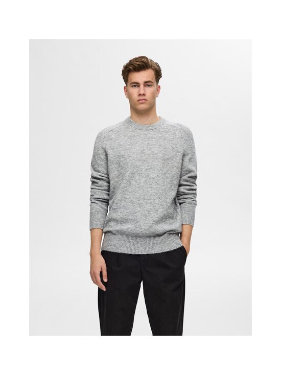 Selected - SlhRai-neule alpakalla - LIGHT GREY MELANGE | Stockmann - photo 4