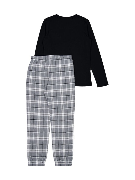 BASIC by Stockmann - Noel-flanellipyjama 2-osainen - GREY CHECK | Stockmann - photo 2