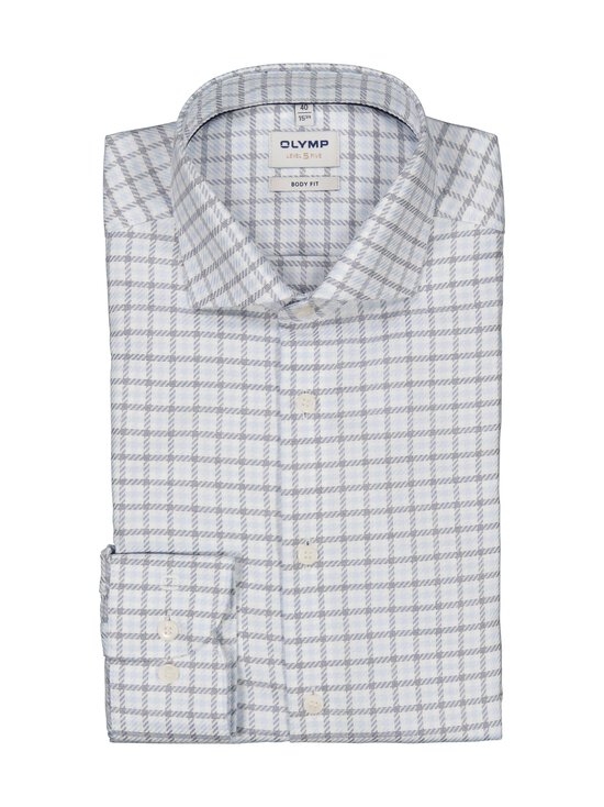 Olymp - Body Fit Level 5 Check -kauluspaita - 11 BLEU | Stockmann - photo 1