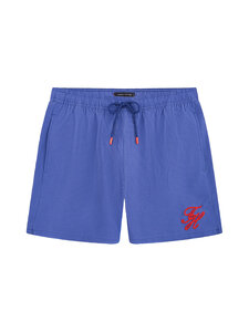 Tommy Hilfiger - Medium Drawstring Ithaca Script -uimahousut - 0YI TONAL ITHACA PREPPY NAVY | Stockmann