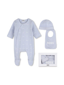 BOSS - Yöpuku + ruokalappu + pipo - 771 PALE BLUE | Stockmann