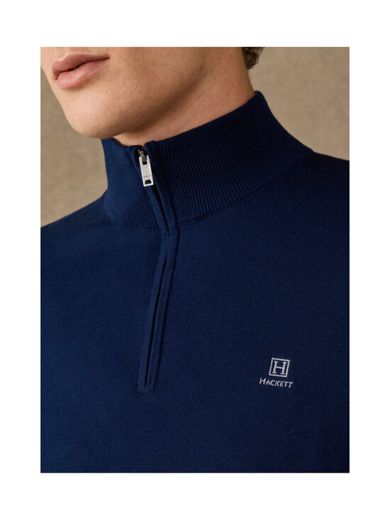 Hackett London - Heritage Cotton Half Zip -neulepaita - 595 BLUE | Stockmann - photo 7