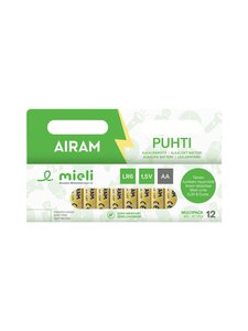 Airam - Patareid Mielinauha Puhti LR6 AA, 12 tk - YELLOW | Stockmann