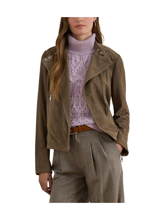 Lauren Ralph Lauren - Feyoshi Moto -mokkanahkatakki - TAUPE BROWN SUEDE | Stockmann - photo 2