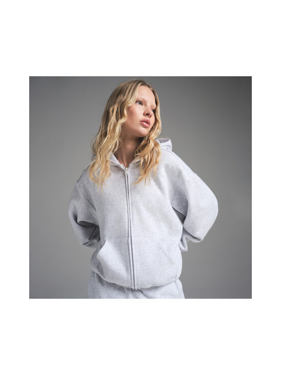 SKIMS - Cotton Fleece Classic Zip Up -hupparitakki - LIGHT HEATHER GREY | Stockmann - photo 5