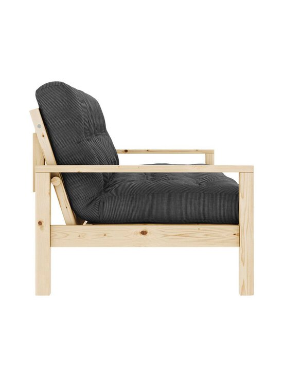 Karup Design - Knob-futonsohva Corduroy-kangas charcoal/mänty L 205 cm - GREY | Stockmann - photo 3