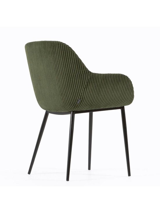 Kave Home - Konna-tuoli tummanvihreä vakosametti / musta - GREEN | Stockmann - photo 3
