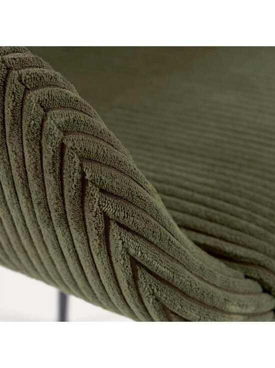 Kave Home - Konna-tuoli tummanvihreä vakosametti / musta - GREEN | Stockmann - photo 5
