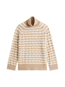 Tommy Hilfiger Curve - Soft Wool Rollneck adīts vilnas džemperis - 0AJ SAFARI CANVAS HTR/IVORY PETAL STP | Stockmann