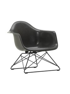Vitra - Eames LAR Fiberglass -tuoli elephant grey/musta - GREY | Stockmann