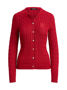 Lauren Ralph Lauren - Palmikkoneuletakki - 503 RALPH RED | Stockmann