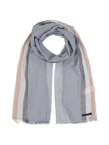 Bugatti - Border Stripe kokvilnas šalle - 580 DENIM | Stockmann