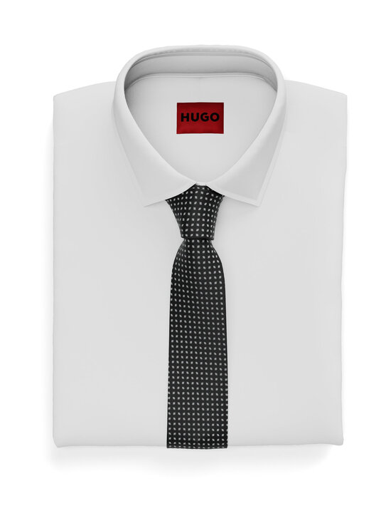 HUGO - Zīda kaklasaite - BLACK | Stockmann - photo 2
