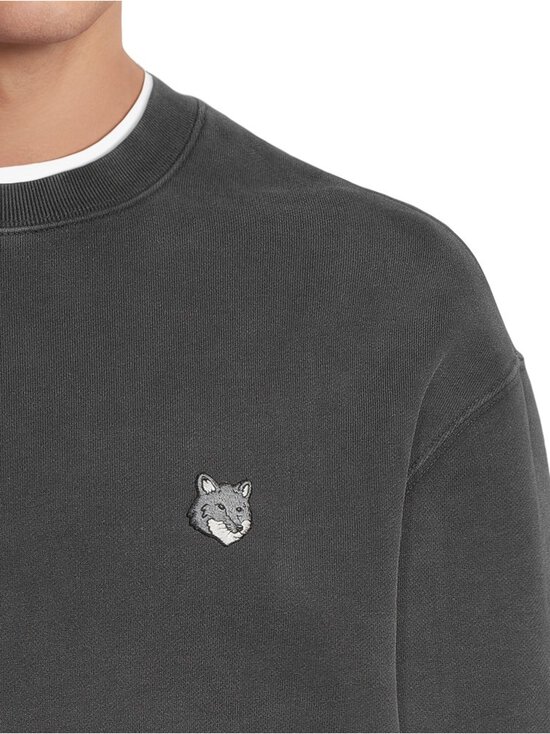Maison Kitsuné - Fox Head Faded Comfort -collegepaita - BLACK FADED | Stockmann - photo 4