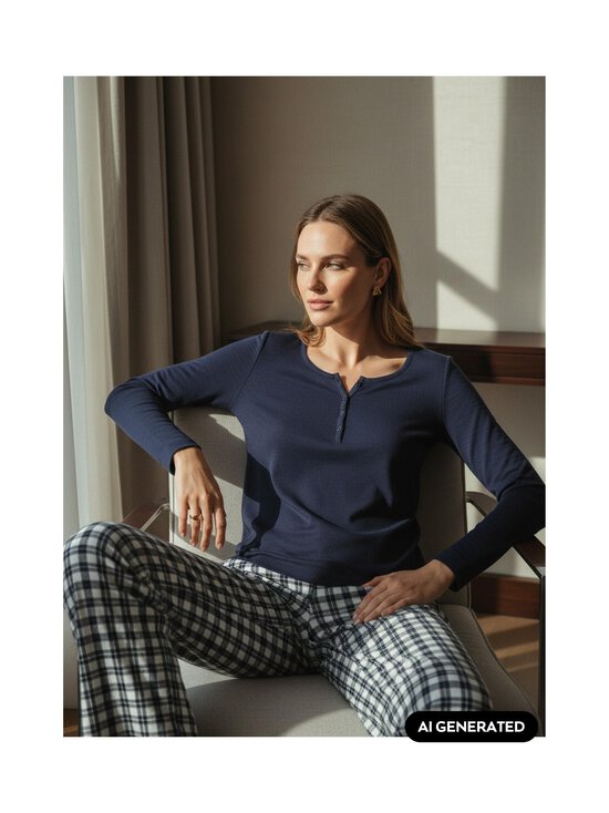Triumph - Elevated Sets -pyjama - M008 BLUE - DARK COMBINATION | Stockmann - photo 2