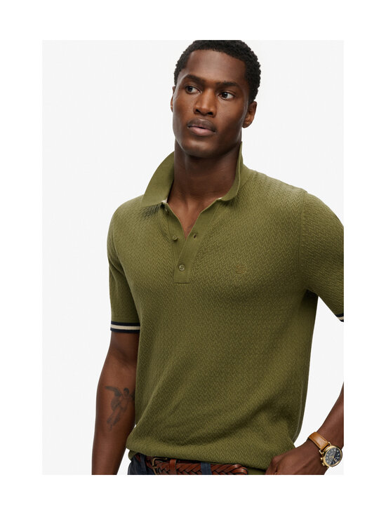 Superdry - Knitted Texture -pikeepaita - K9U CLASSIC OLIVE | Stockmann - photo 5