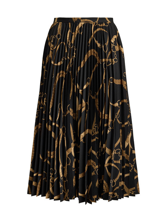 Lauren Ralph Lauren - A-linjainen pliseehame - 001 BLACK/TAN | Stockmann - photo 1