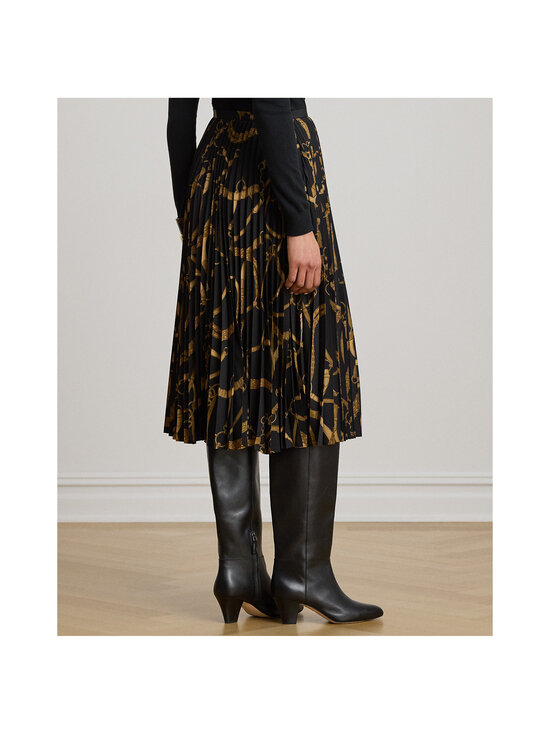 Lauren Ralph Lauren - A-linjainen pliseehame - 001 BLACK/TAN | Stockmann - photo 3