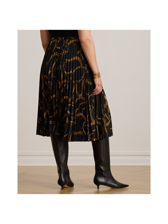 Lauren Ralph Lauren - A-linjainen pliseehame - 001 BLACK/TAN | Stockmann - photo 6