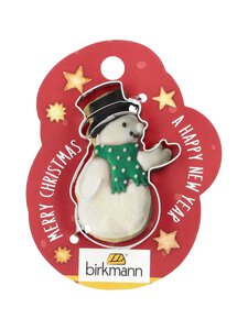 Birkmann - Piparkoogivorm Snowman, 5,6 cm - STEEL | Stockmann
