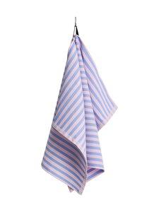HAY - Canteen Block Stripe -keittiöpyyhe - SKY BLUE AND LIGHT PINK BLOCK STRIPE | Stockmann