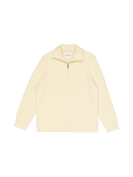 GANT - Cotton Textured Half Zip adīts džemperis - 130 CREAM - photo 1 GANT - Cotton Textured Half Zip adīts džemperis - 130 CREAM | Stockmann - photo 1