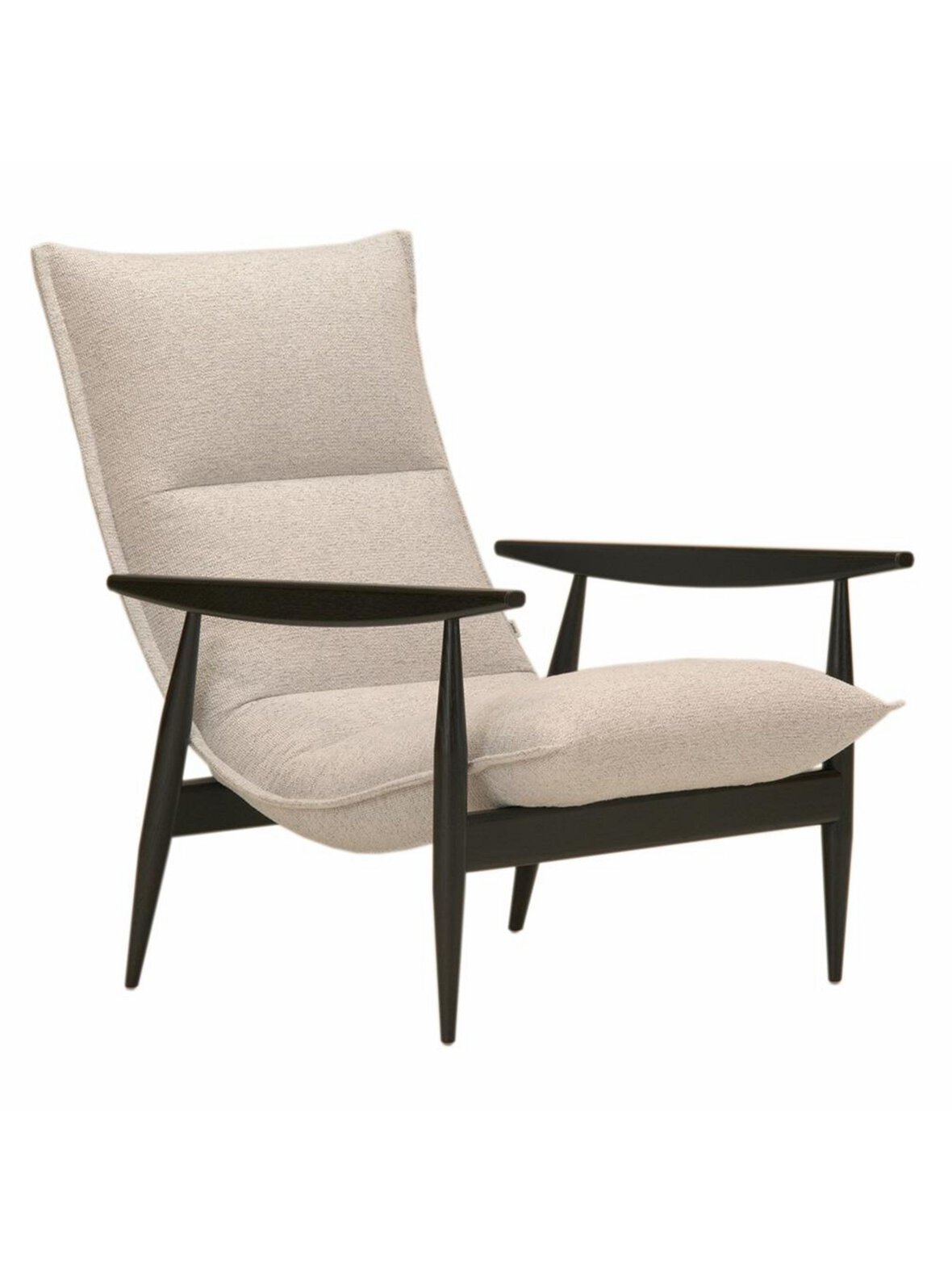 Tao-nojatuoli Verso-kangas 040 vaaleanharmaa / musta tammi