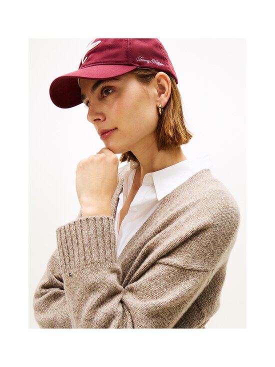 Tommy Hilfiger - Kardigan Marl Wool Blend V-Neck - 0HK LEGACY BROWN MARL SWEATERS | Stockmann - photo 5