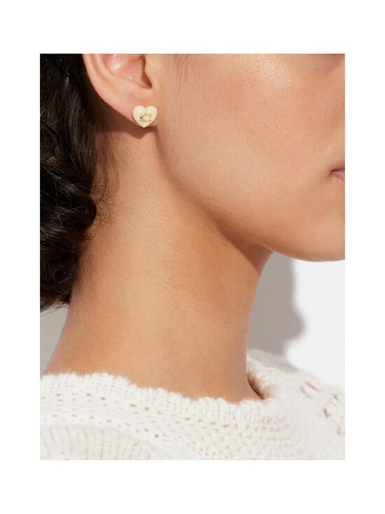 Coach - Resin Heart C -nappikorvakorut - BLUSH/GOLD | Stockmann - photo 4