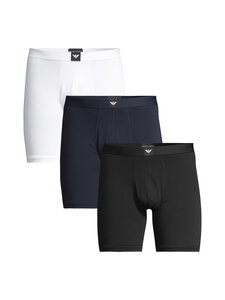 Emporio Armani - Alushousut 3-pack - MC652 BLACK/WHITE/BLU | Stockmann