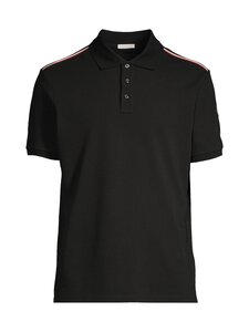 Moncler - Stripe Logo -pikeepaita - 999 BLACK | Stockmann