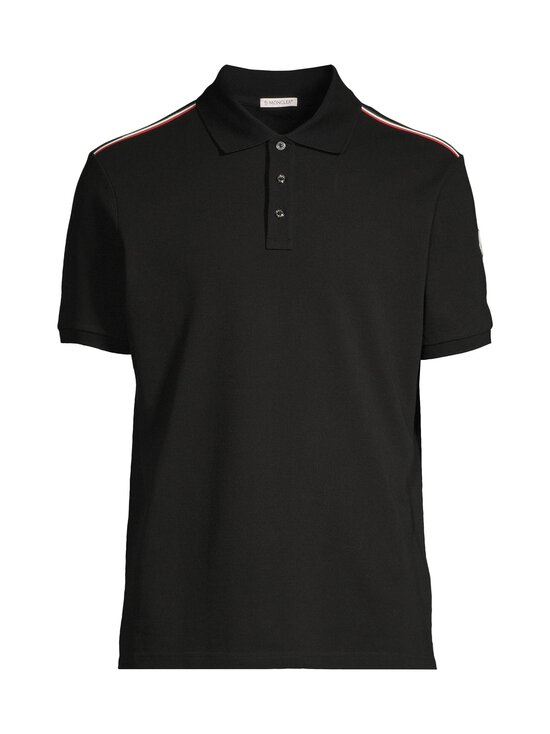 Moncler - Stripe Logo -pikeepaita - 999 BLACK | Stockmann - photo 1