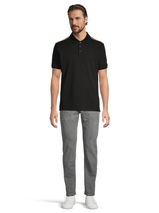 Moncler - Stripe Logo -pikeepaita - 999 BLACK | Stockmann - photo 2