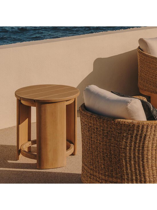 Kave Home - Xoriguer-sivupöytä eukalyptus ⌀ 56 cm - BEIGE | Stockmann - photo 6