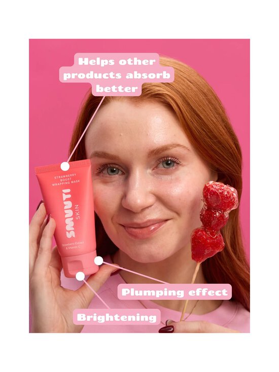 Smuuti Skin - Strawberry Boost Wrapping Mask -kasvonaamio - NOCOL | Stockmann - photo 4