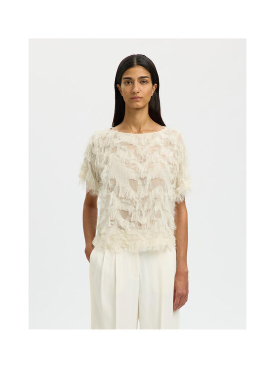 Selected - SlfMyline Boat Neck tops - EGRET | Stockmann - photo 2