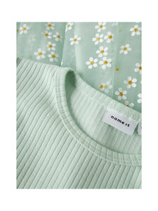 Name It - NmfFloral Short Sleeve -mekko - PALE AQUA | Stockmann