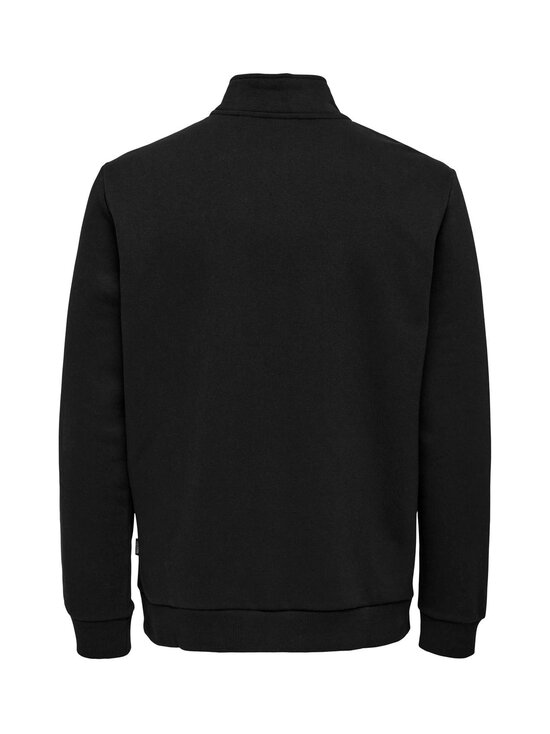 Only & Sons - OnsCeres Half Zip -collegepaita - BLACK - photo 2 Only & Sons - OnsCeres Half Zip -collegepaita - BLACK | Stockmann - photo 2