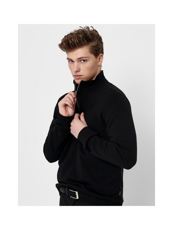 Only & Sons - OnsCeres Half Zip -collegepaita - BLACK - photo 5 Only & Sons - OnsCeres Half Zip -collegepaita - BLACK | Stockmann - photo 5