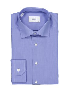 Eton - Contemporary Fit Striped Fine Twill -kauluspaita - 25 MID BLUE | Stockmann