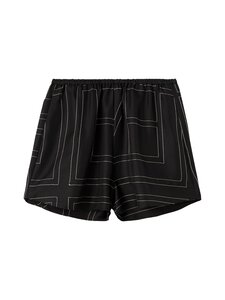 TOTEME - Silk Monogram PJ -silkkishortsit - BLACK MONOGRAM 925 | Stockmann