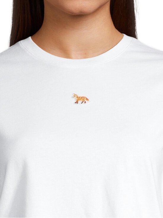 Maison Kitsuné - Baby Fox Patch t-krekls - P100 WHITE | Stockmann - photo 4