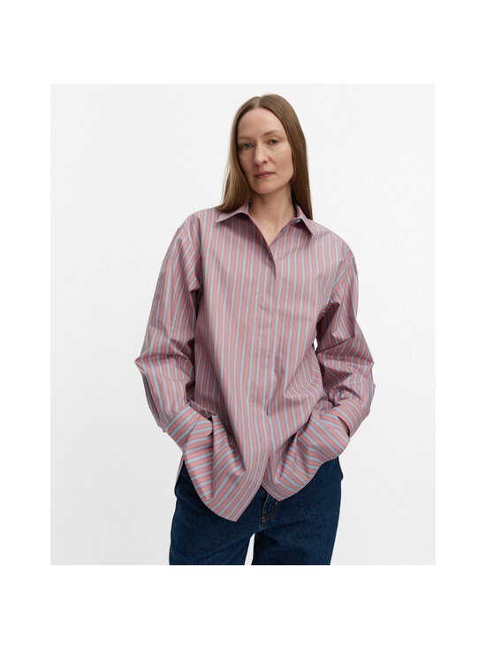 Marimekko - Ruoste Piccolo krekls ar apkakli - 350 LIGHT PINK LIGHT BLUE | Stockmann - photo 4