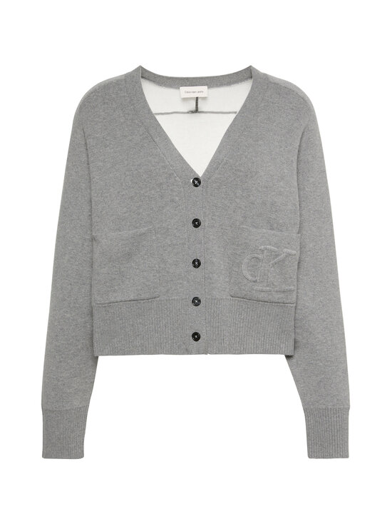 Calvin Klein Jeans - Wool Cotton Raglan -neuletakki - P7E B30 GREY HEATHER | Stockmann - photo 1